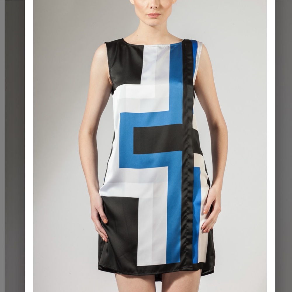 Michael Kors Geometric silk Tunic top